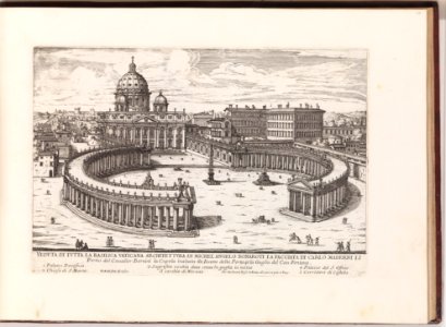 Veduta di Tutta la Basilica Vaticana (...) from- Il Nuovo Teatro delle Fabbriche, et Edificii, in Prospettiva di Rome Moderna (...) MET DP273752
