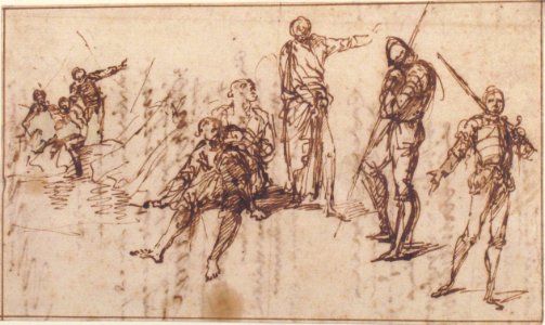 Two Standing Soldiers and Six other Figures MET 1970.101.14 RECTO