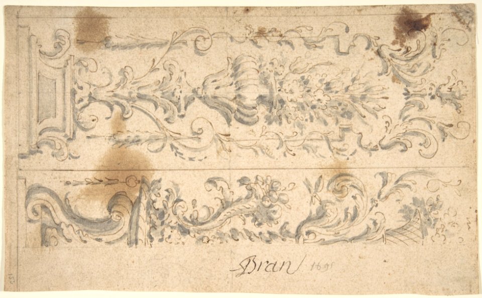 Two Designs for Floral Panels of Ornament MET DP803328