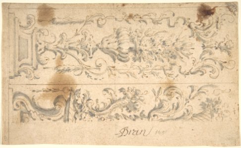 Two Designs for Floral Panels of Ornament MET DP803328
