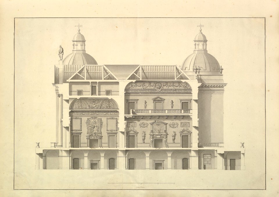 Transverse Section, Houghton Hall, Norfolk MET DP829084