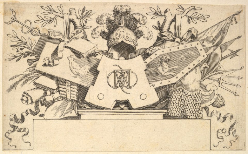 Trophy with Monogram Containing the Letters of LEONARDOS MET DP822479