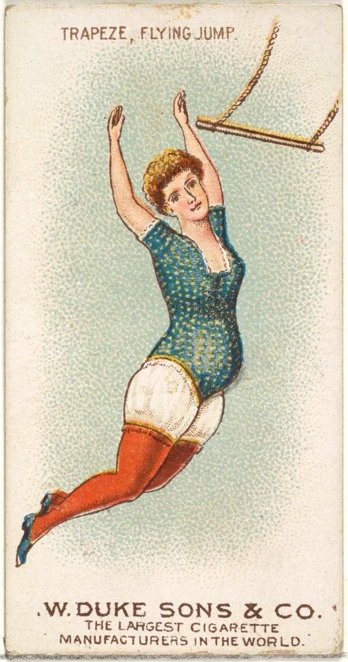 Trapeze, Flying Jump, from the Gymnastic Exercises series (N77) for Duke brand cigarettes MET DP827462