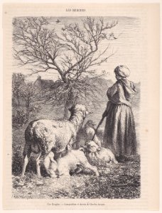 Une Bergère; from Magasin Pittoresque Met DP888864