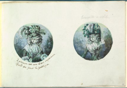 Two Costume Designs or Portrait Types MET DP825819