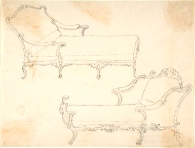 Two Design Drawings for Day-Beds MET DP803159
