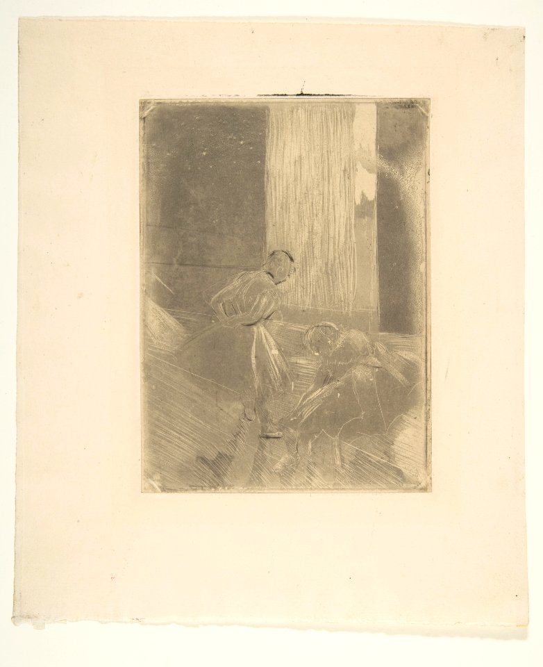 Two Dancers in a Rehearsal Room MET DP815803