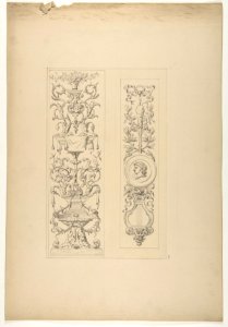 Two designs for decorative panels in rococco style MET DP811452