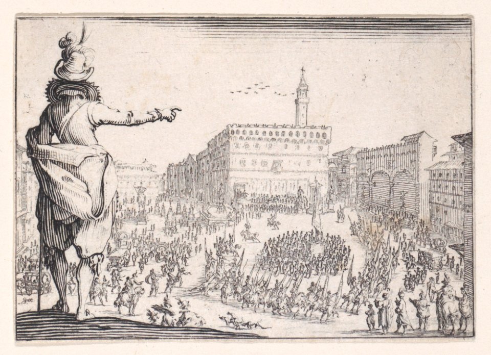 Une Fête sur la Place de la Signoria a Florence Met DP888269