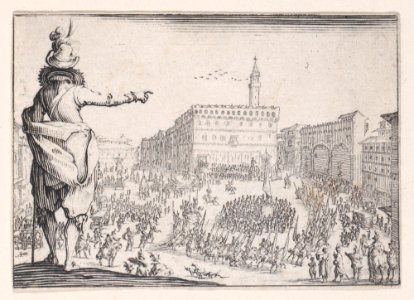 Une Fête sur la Place de la Signoria a Florence Met DP888269