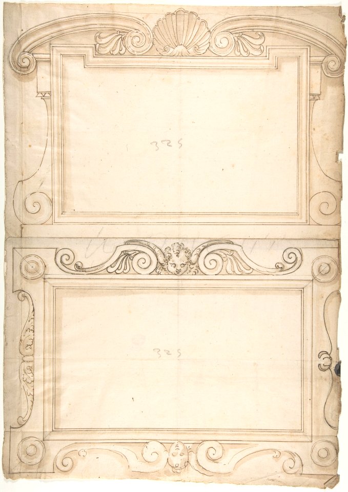 Two Designs for Carved Panels MET DP810709