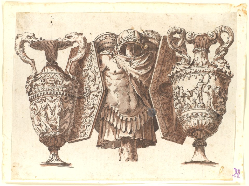 Trophy with Two Vases and a Cuirass MET DP109968