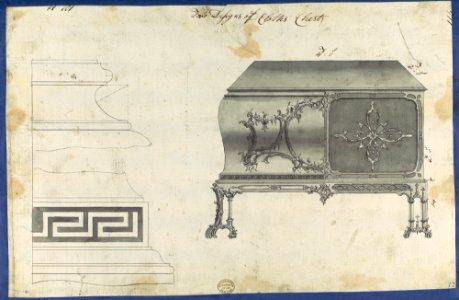 Two Designs for Clothes Chest, from Chippendale Drawings, Vol. II MET DP118222