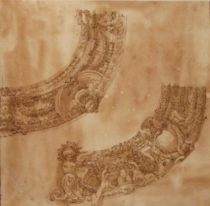 Two Designs for the Decoration of a Circular Frieze or Cornice MET 52.570.44