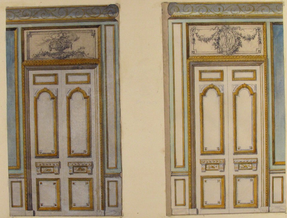 Two Designs for Doorways with Alternate Overdoor Decoration MET 67.827.42