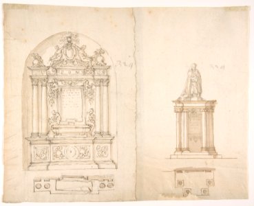 Two Designs for Tombs MET DP810726