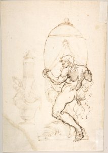 Two Designs for Vases (recto); Variant Design for a Vase (verso) MET DP807918