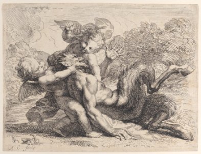 Two Cupids Wrestling Pan (Pan Vancu par les Amours) Met DP884588