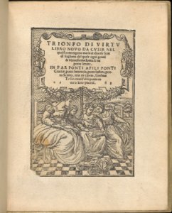 Trionfo Di Virtu. Libro Novo..., title page (recto) MET DP361688
