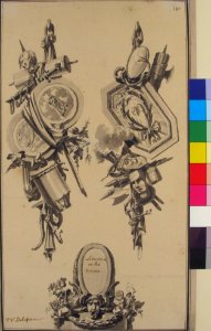 Two Designs for Trophies and a Cartouche MET 1971.513.39