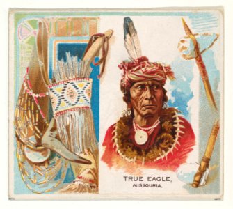 True Eagle, Missouria, from the American Indian Chiefs series (N36) for Allen & Ginter Cigarettes MET DP838951