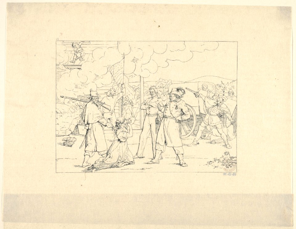 Valiant Men "Dat Fite Mit Siegel" (from Confederate War Etchings) MET DP831325