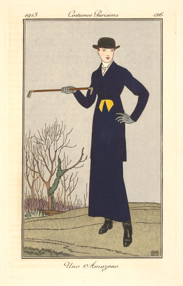Une Amazone, from Costumes Parisiens MET DP832874