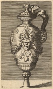 Vase with Lid, Decorated with a Mask and Garlands MET DP837478