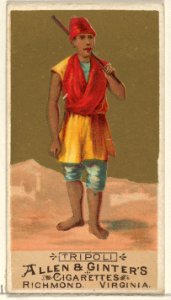 Tripoli, from the Natives in Costume series (N16) for Allen & Ginter Cigarettes Brands MET DP834855