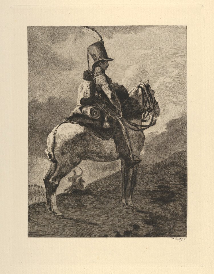 Trumpeter of the Hussars on Horseback MET DP836181