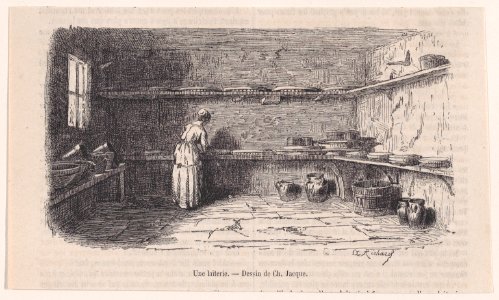 Une laiterie; from Magasin Pittoresque Met DP888847