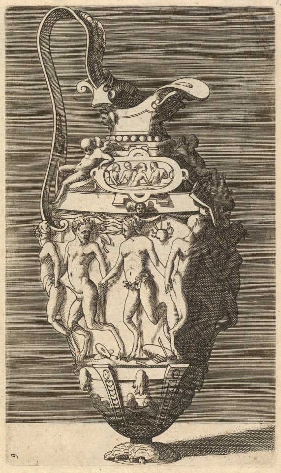 Vase with Dancing Women and Satyrs MET DP837479