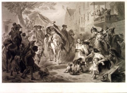Triumph of Patriotism, Washington Entering New York, 25 November 1783 MET DR130