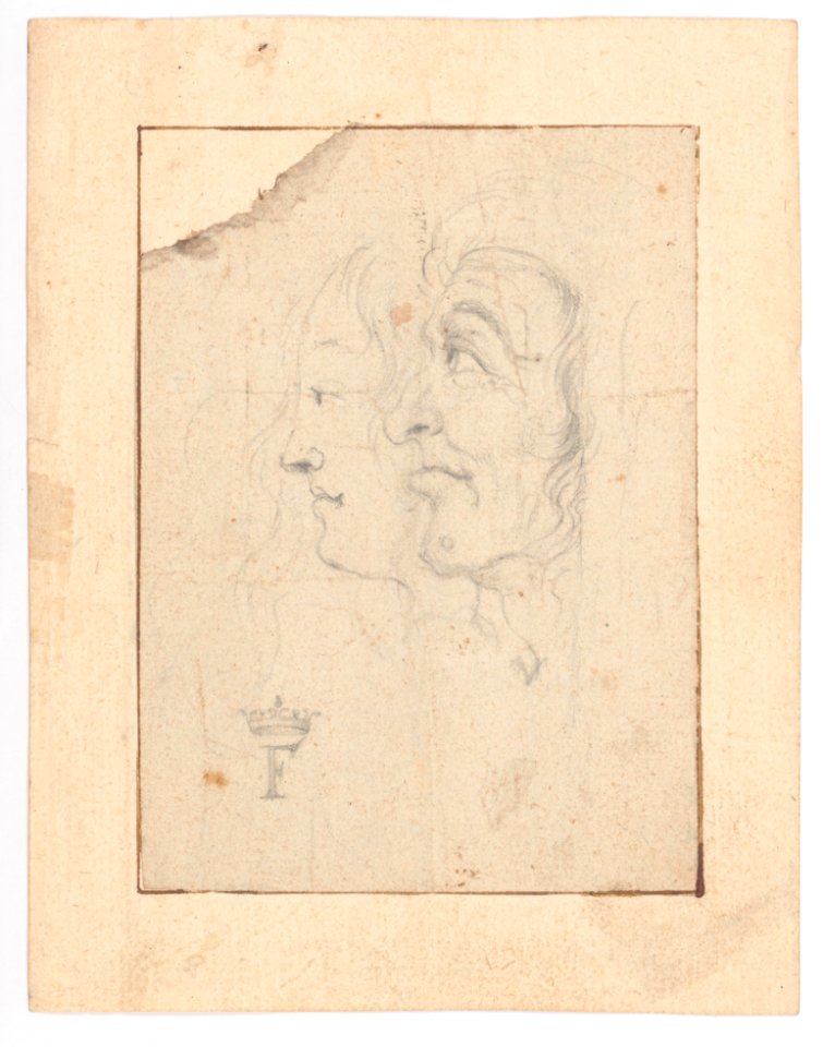 Two Heads of an Old and a Young Woman Looking to the Left (Ages of Woman?) MET DP145163