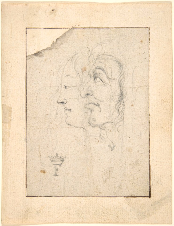 Two Heads of an Old and a Young Woman Looking to the Left (Ages of Woman?) MET DP803245