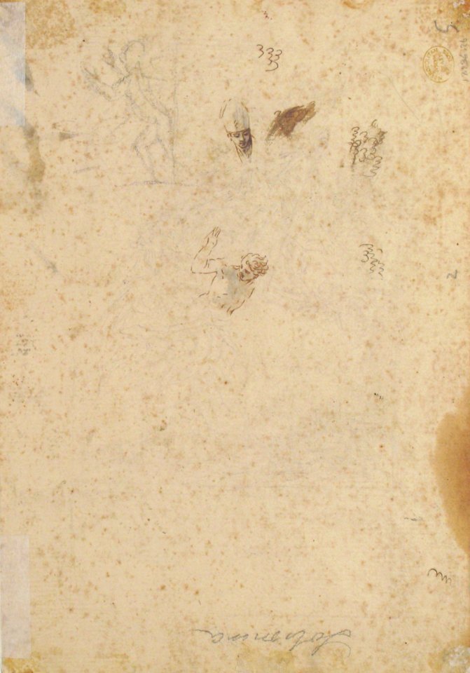 Two Kneeling and Two Standing Figures MET 17.236.26 VERSO