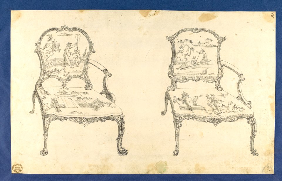 Two French Chairs, in Chippendale Drawings, Vol. I MET DP104141