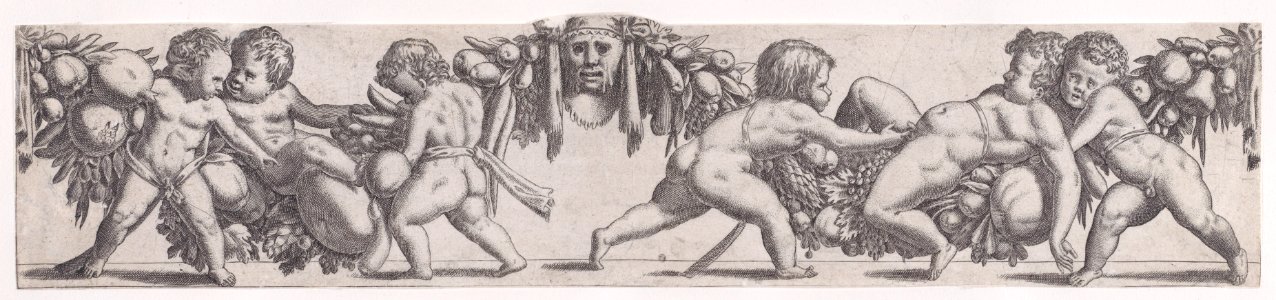 Two Groups of Three Putti Met DP889696