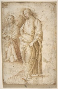 Two Figures of Angels Standing MET DP811073