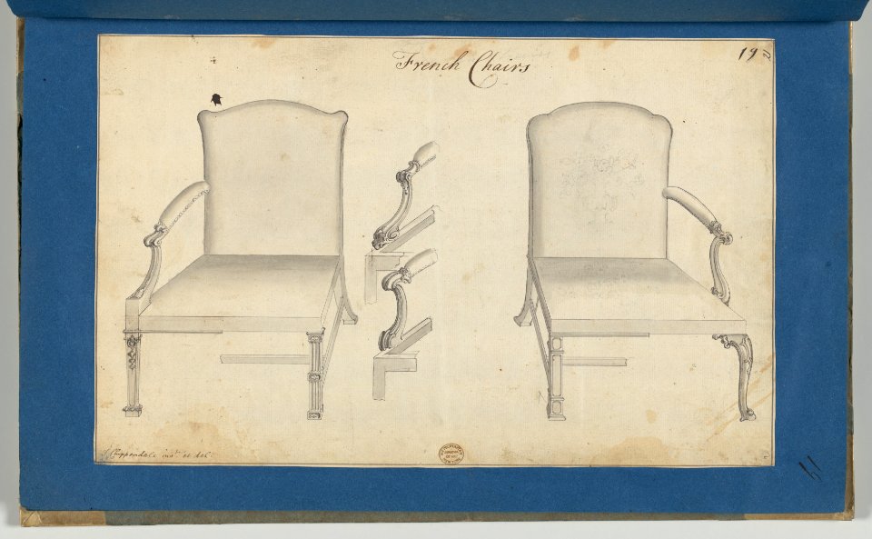Two French Chairs, in Chippendale Drawings, Vol. I MET DP-14278-019
