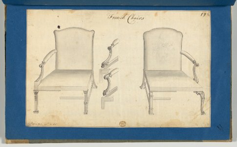 Two French Chairs, in Chippendale Drawings, Vol. I MET DP-14278-019
