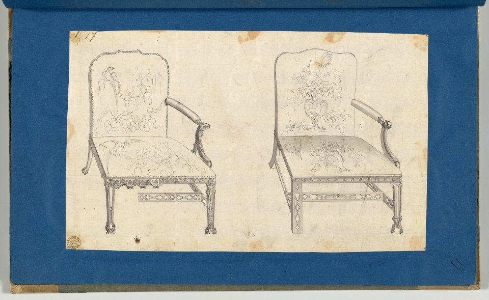 Two French Chairs, in Chippendale Drawings, Vol. I MET DP-14278-017