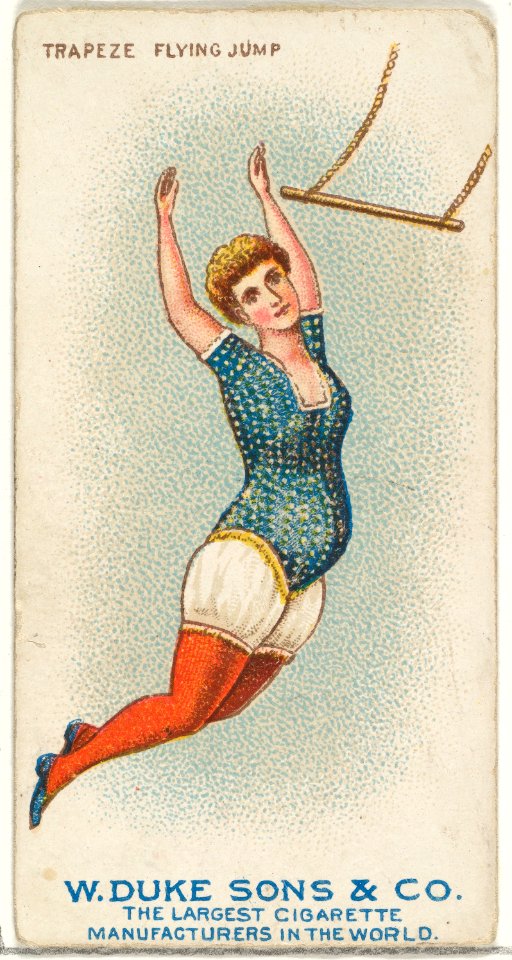 Trapeze, Flying Jump, from the Gymnastic Exercises series (N77) for Duke brand cigarettes MET DP827461