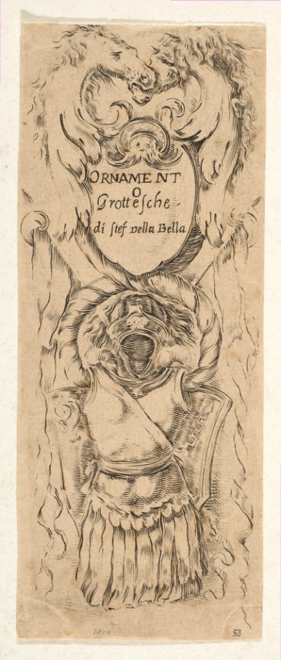 Two Horse Heads Framing a Shield MET DP817942