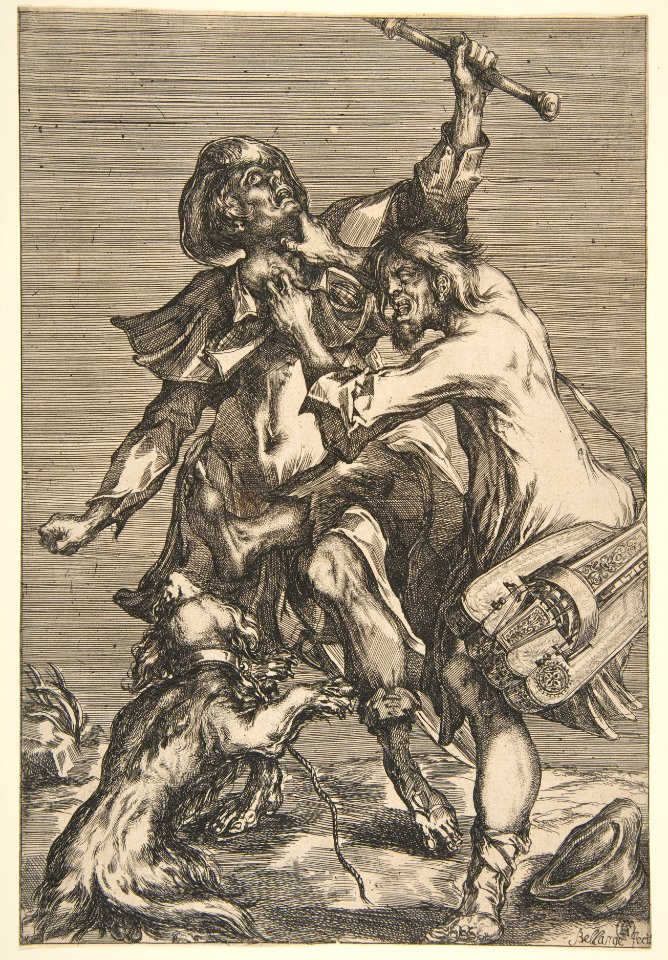 Two Fighting Beggars MET DP815520
