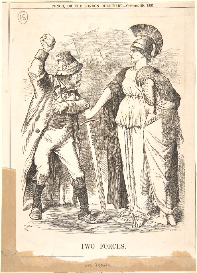 Two Forces (Punch, October 29, 1881) MET DP801566