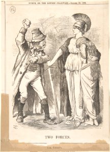 Two Forces (Punch, October 29, 1881) MET DP801566