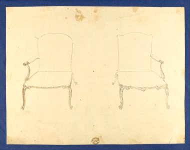 Two French Chairs, in Chippendale Drawings, Vol. I MET DP104143