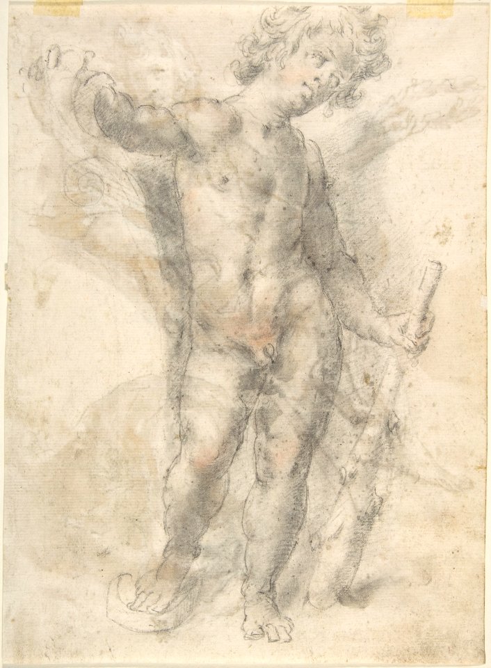 Two Figures (recto); Standing Figure (Young Hercules?) (verso) MET DP800513