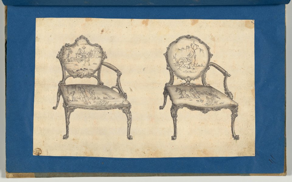 Two French Chairs, in Chippendale Drawings, Vol. I MET DP-14278-014